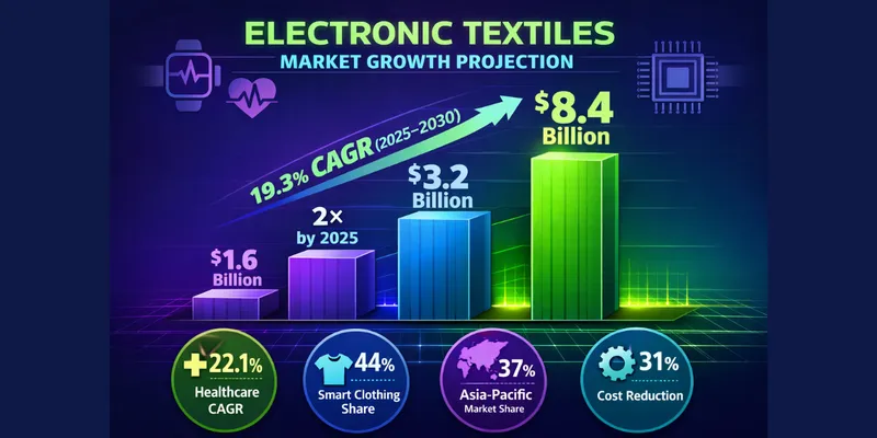 Electronic Textiles Industry Outlook 2025–2030: $8.4 Billion Market Explained with Data